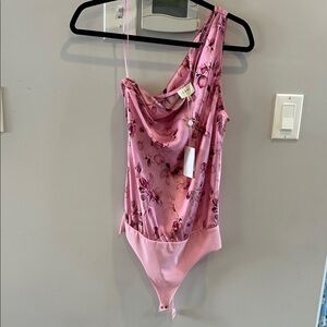 Cami NYC Darby Floral Satin Bodysuit NWT